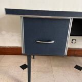 Bureau en métal style Ronéo, années 60-70