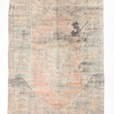 Turkish vintage area rug 221x112cm