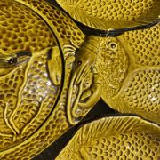 Vintage bouillabaisse service in faience, 13 pieces, 1970s.