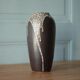 Vase signed Léon Pointu, ceramic vase with a glazed snake skin effect, Pottery Saint-Amand-en-Puisaye, collection.