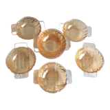 Set of 9 ear cups croix verte huilor from the 50s/60s