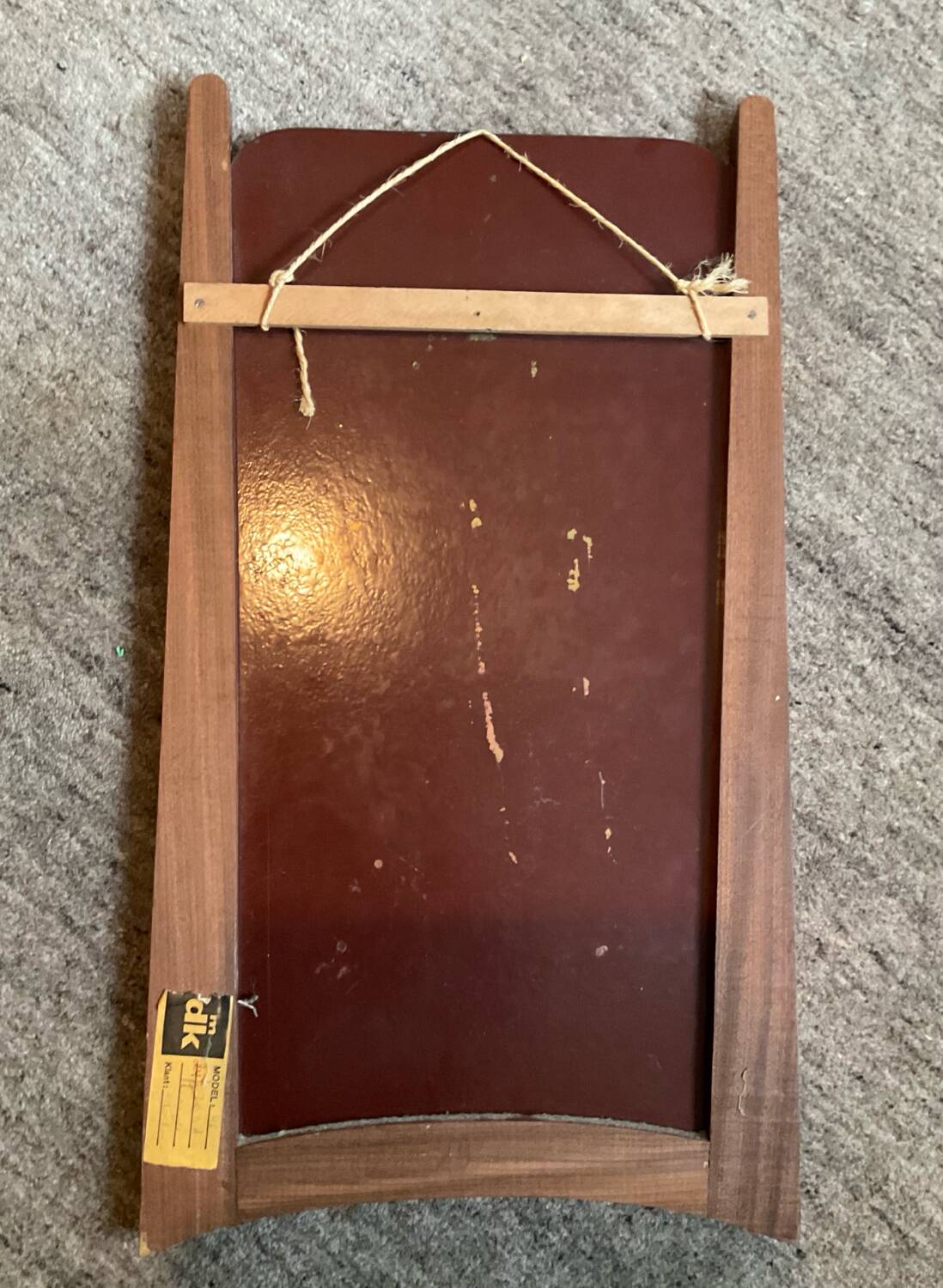 Scandinavian teak mirror from the 1960s