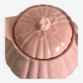 Salins France teapot circa 1950 powder pink