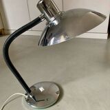 70s chrome saucer lamp