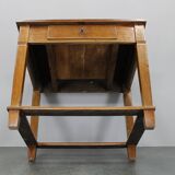 1930s Restored Antique Oak Table, Czechoslovakia