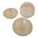 Set of 12 vintage scalloped glass dessert bowls.