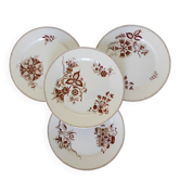 4 assiettes plates de Sarreguemines modèle Danois 210401