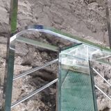 Art deco chrome wall hanger