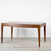 Midcentury extending table in afromosia by a. younger. vintage modern / retro
