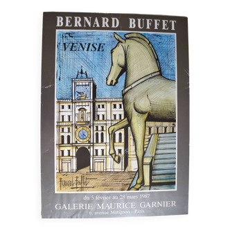 Bernard Buffet Venise Affiche 1987 Galerie Maurice Garnier