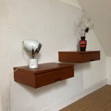 Pair of wall bedside tables