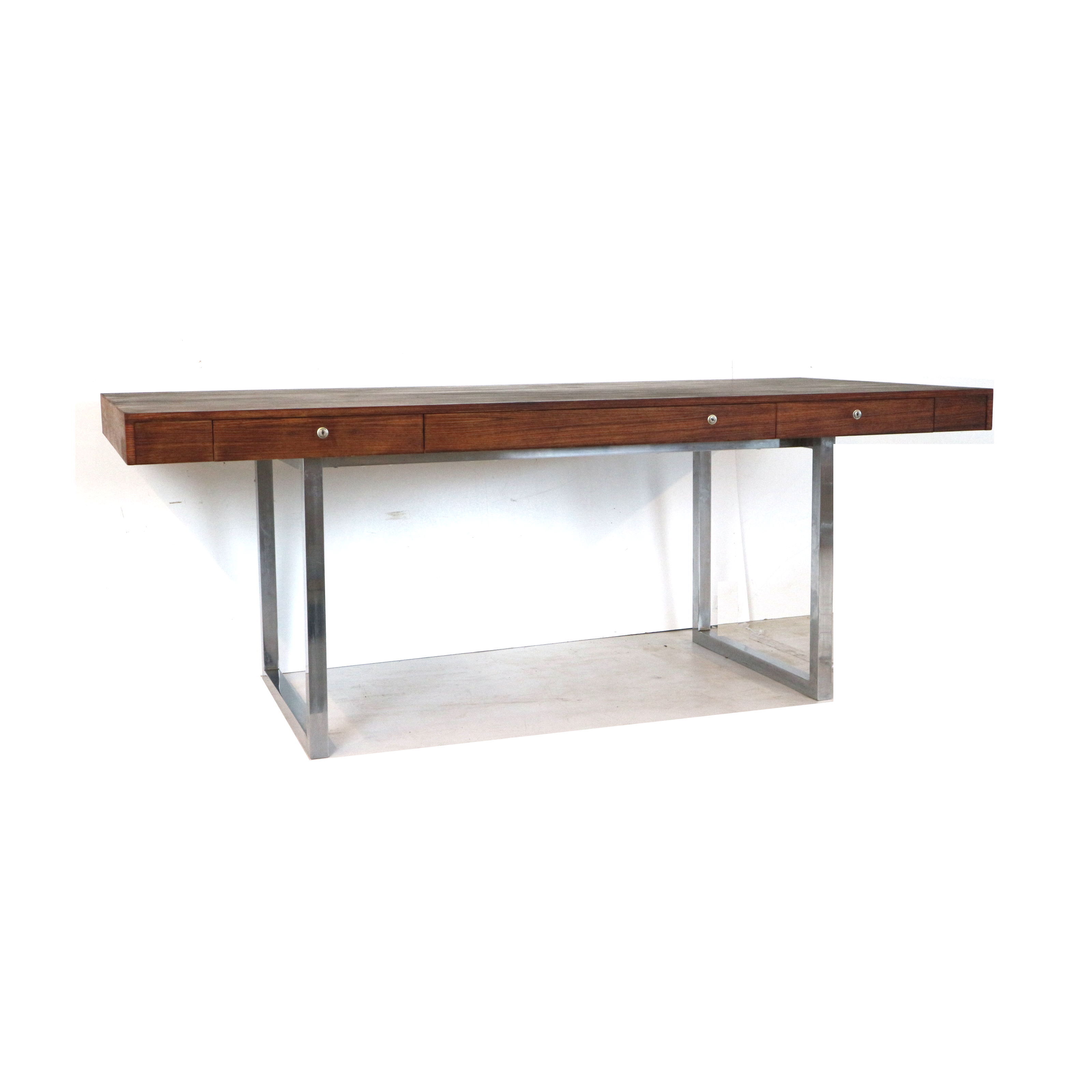 Desk with 2 drawers and flap made in the 1960s
