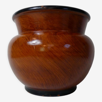 Terracotta pot cover imitation vintage wood