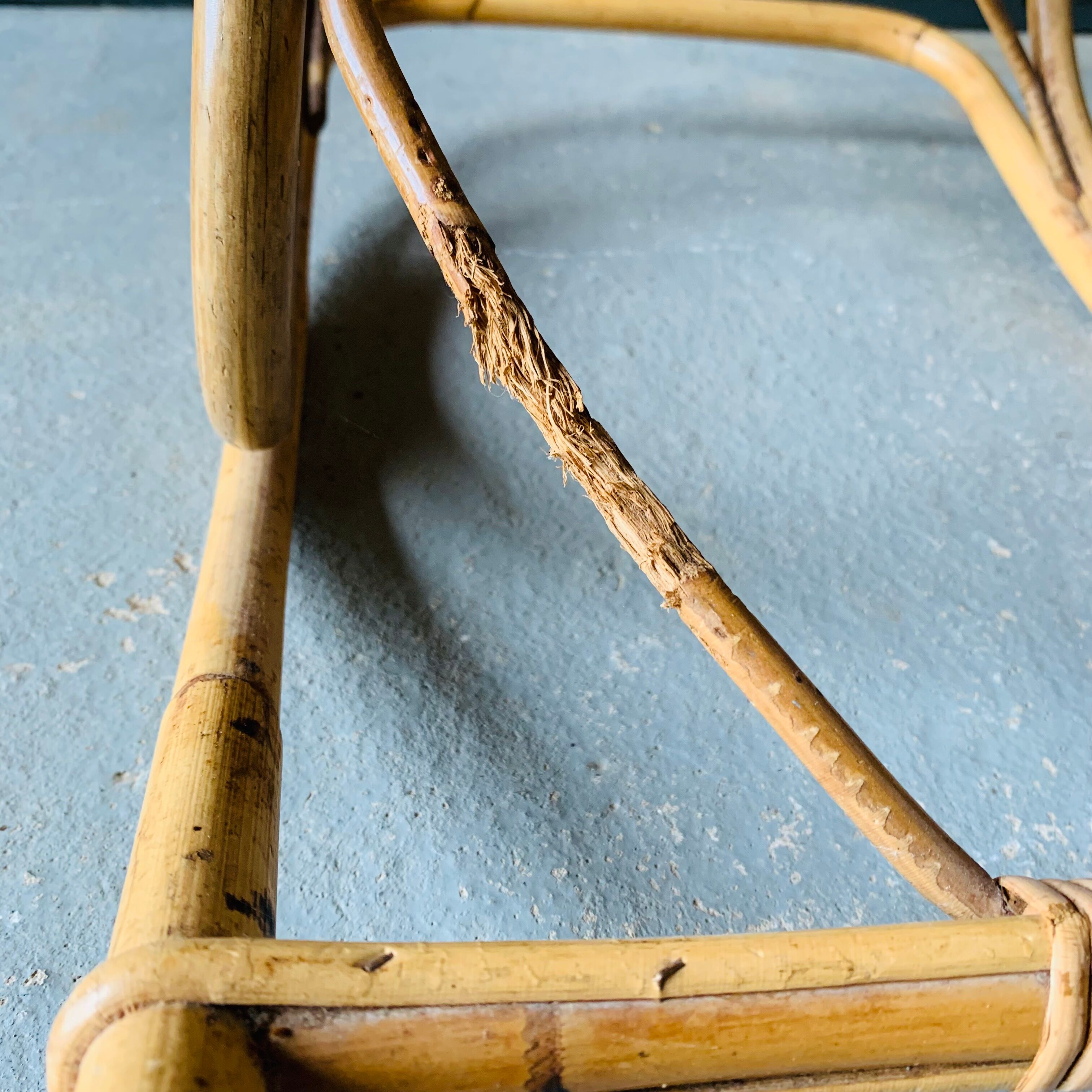 Children's rattan rocking chair