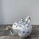 Antique Digoin Sarreguemines blue and white tea set
