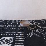 Tapis berbère noir et blanc
