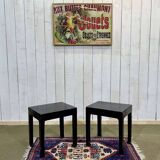Pair of painted wooden side tables from the 70s