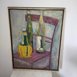 Oil on cardboard painting Rachel Boivin Brochu