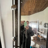 Wrought iron coat rack for the entrance