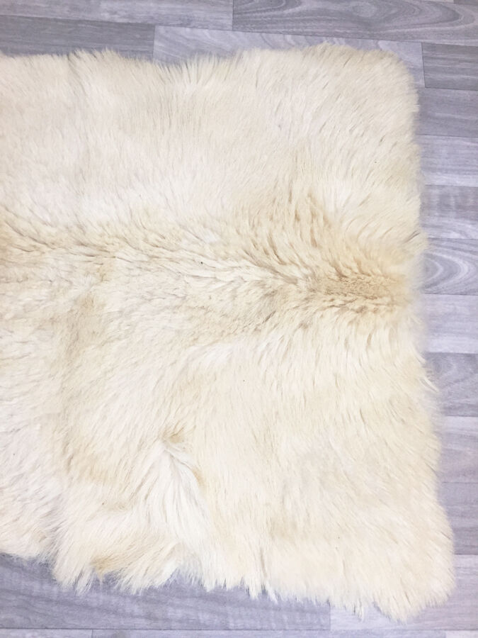 Tapis peau de chèvre, années 70 - 160x80cm