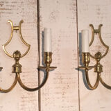 Paire appliques en Laiton