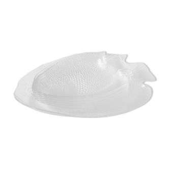 Plat et six assiettes poisson Arcoroc
