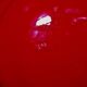 Vintage bright red ceramic mirror 1960