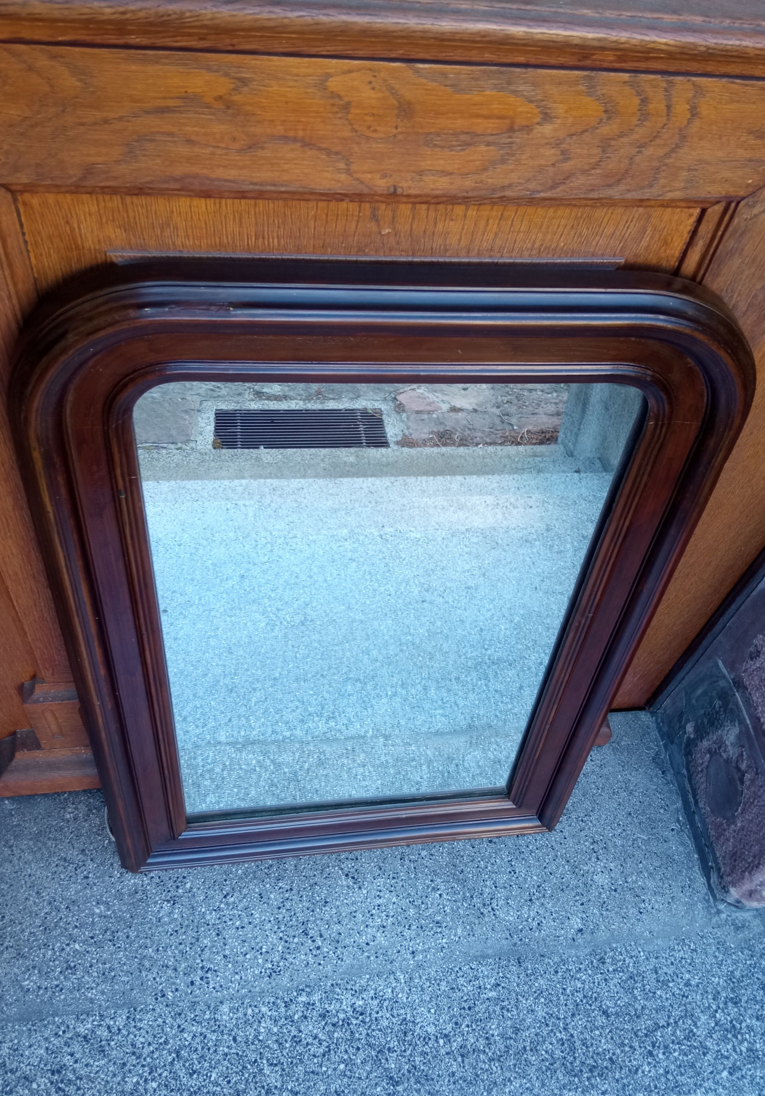 Arched mirror of napoleon III period and style - 82 x 55 cm