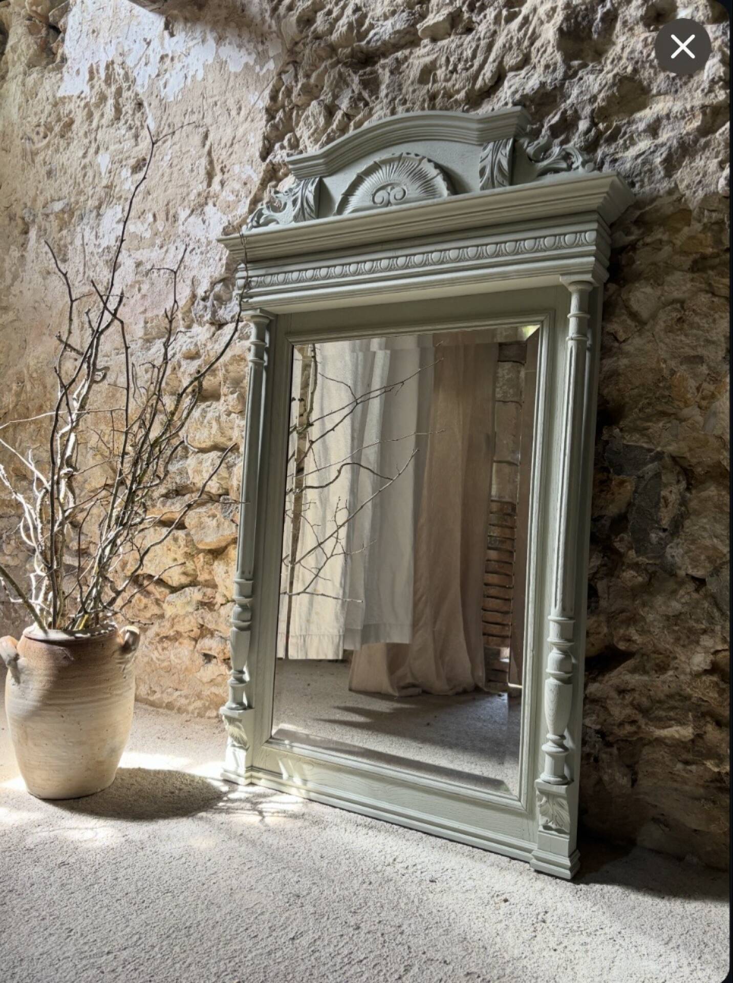 Napoleon III style mirror