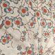 Vintage cotton canvas umbrella with floral pattern