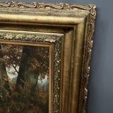 Painting "Hunting Dogs" Henri Schouten (1857-1927)