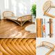 Vintage 1960 rattan basket 90x190