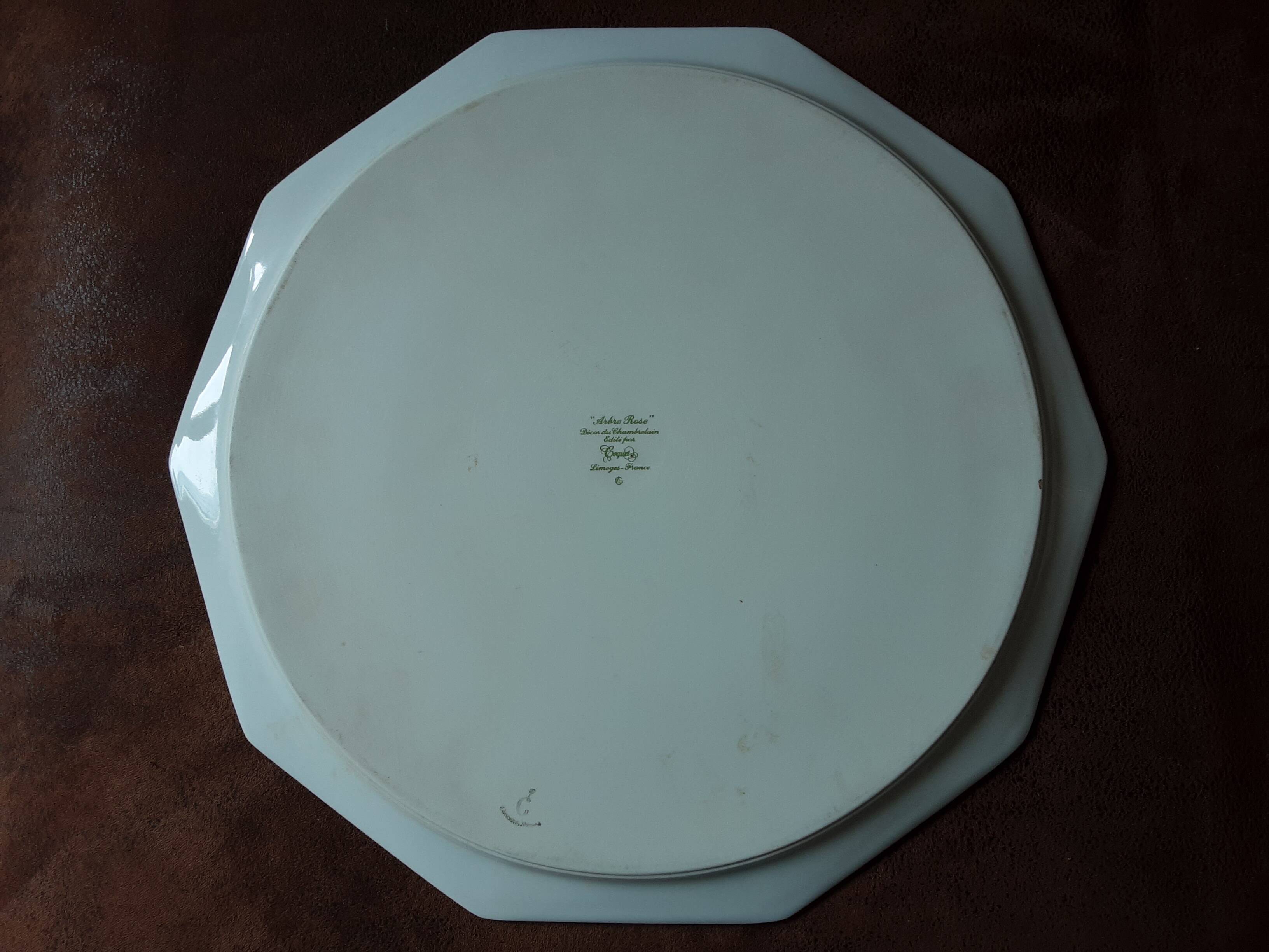Large Limoges porcelain dish