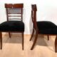 Neoclassical Solid Mahogany Side Chair, 1820s