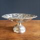 Silver-plated fruit bowl with foot