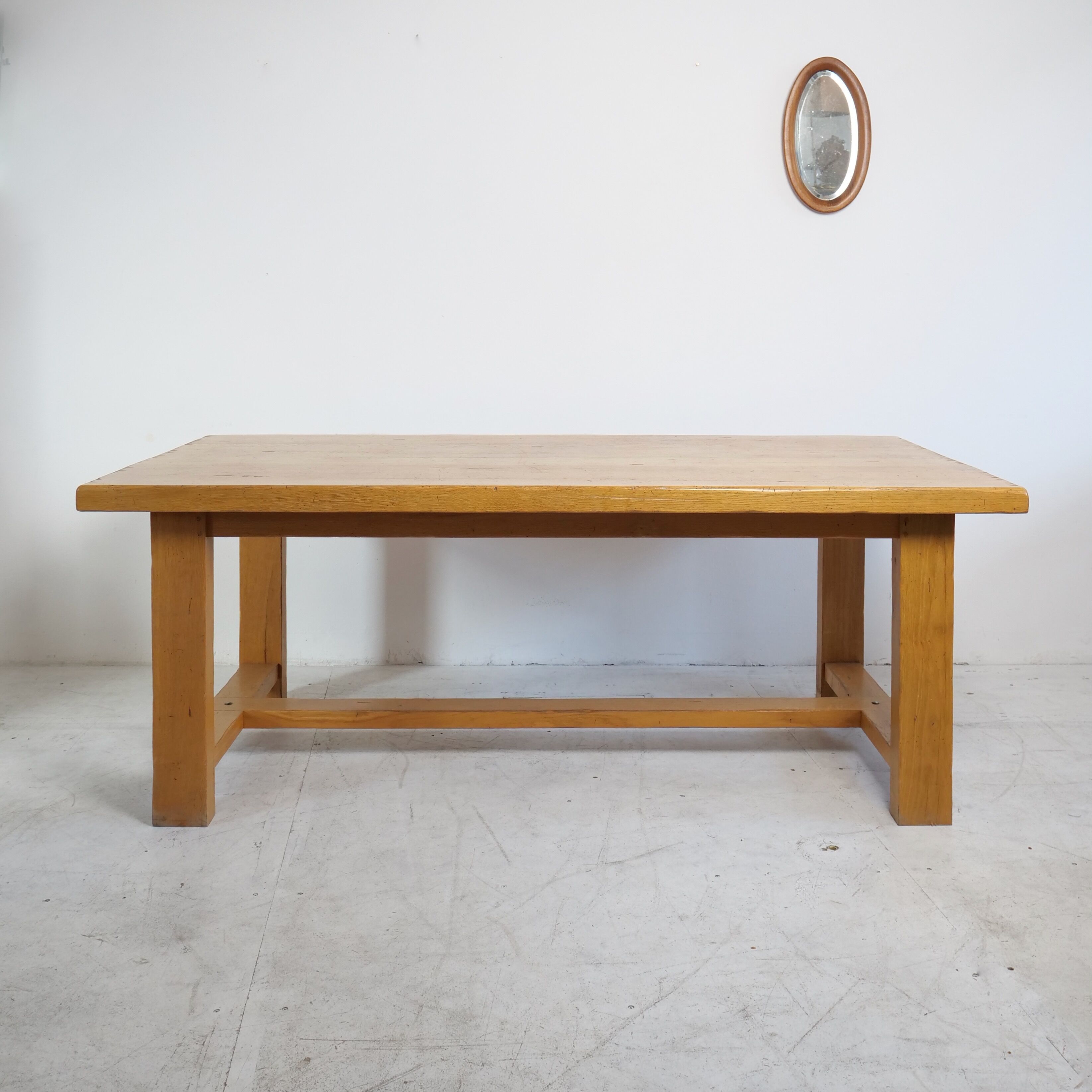 Solid oak farmhouse table