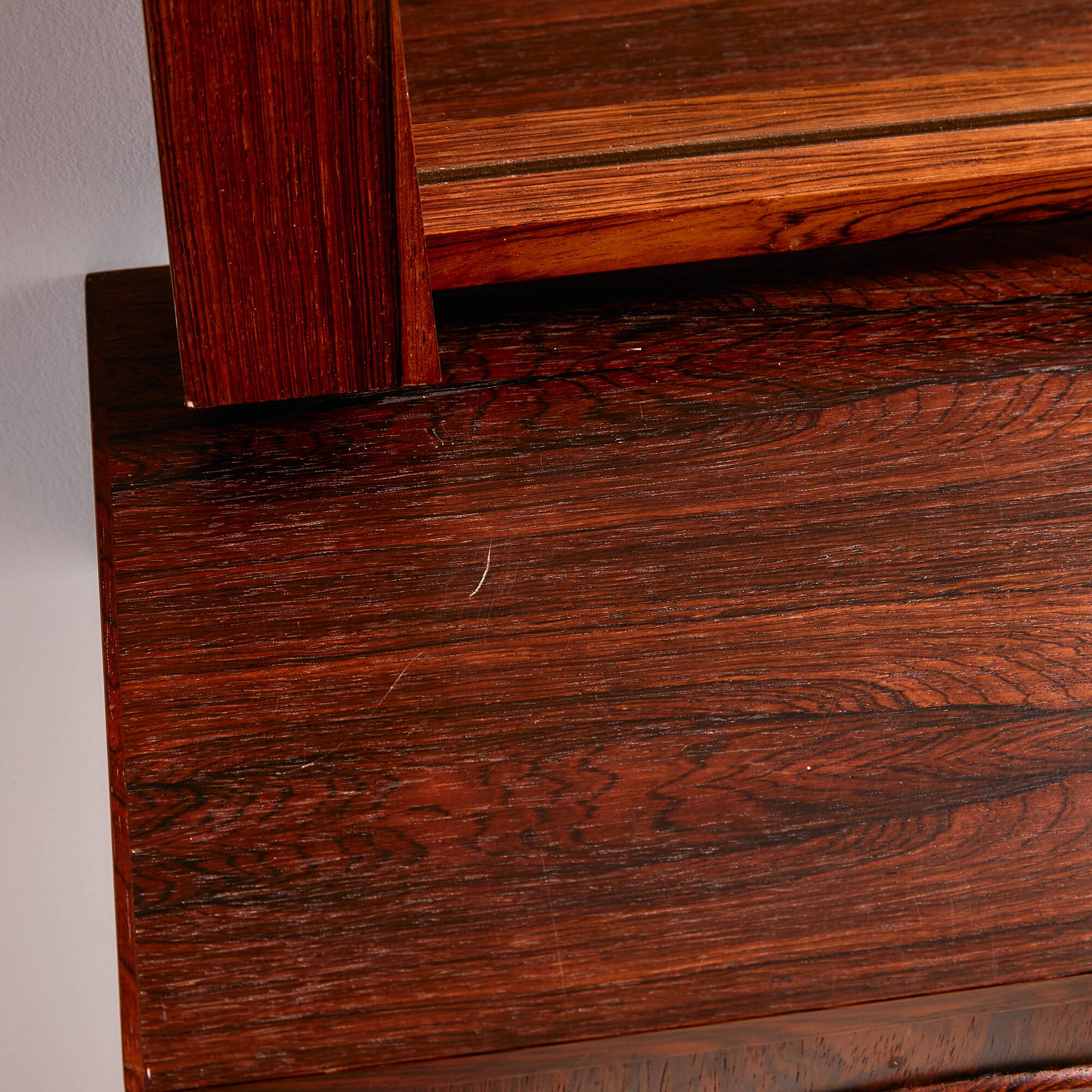 Rosewood framed mirror, Set of 2