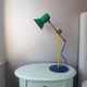 1980s metal desk lamp, Memphis style