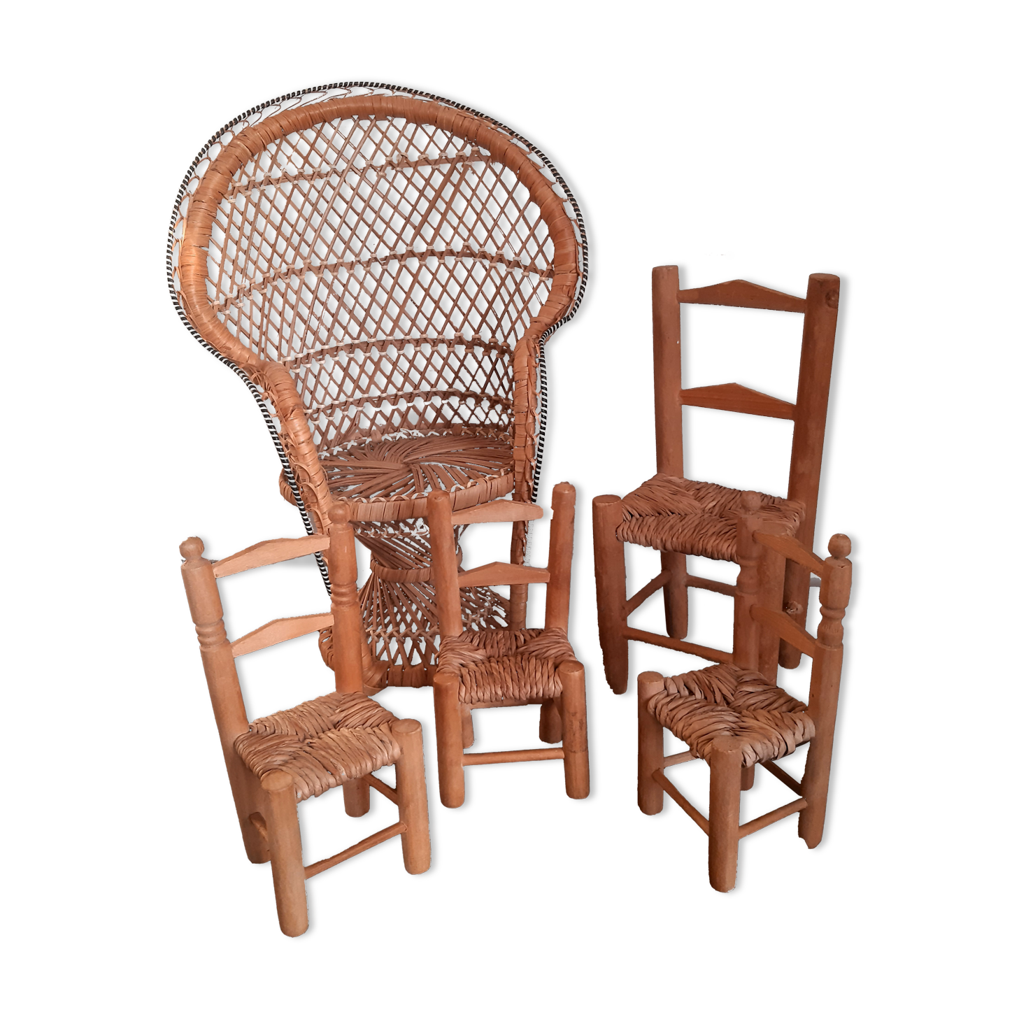 Set of doll chairs