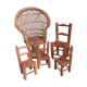 Set of doll chairs