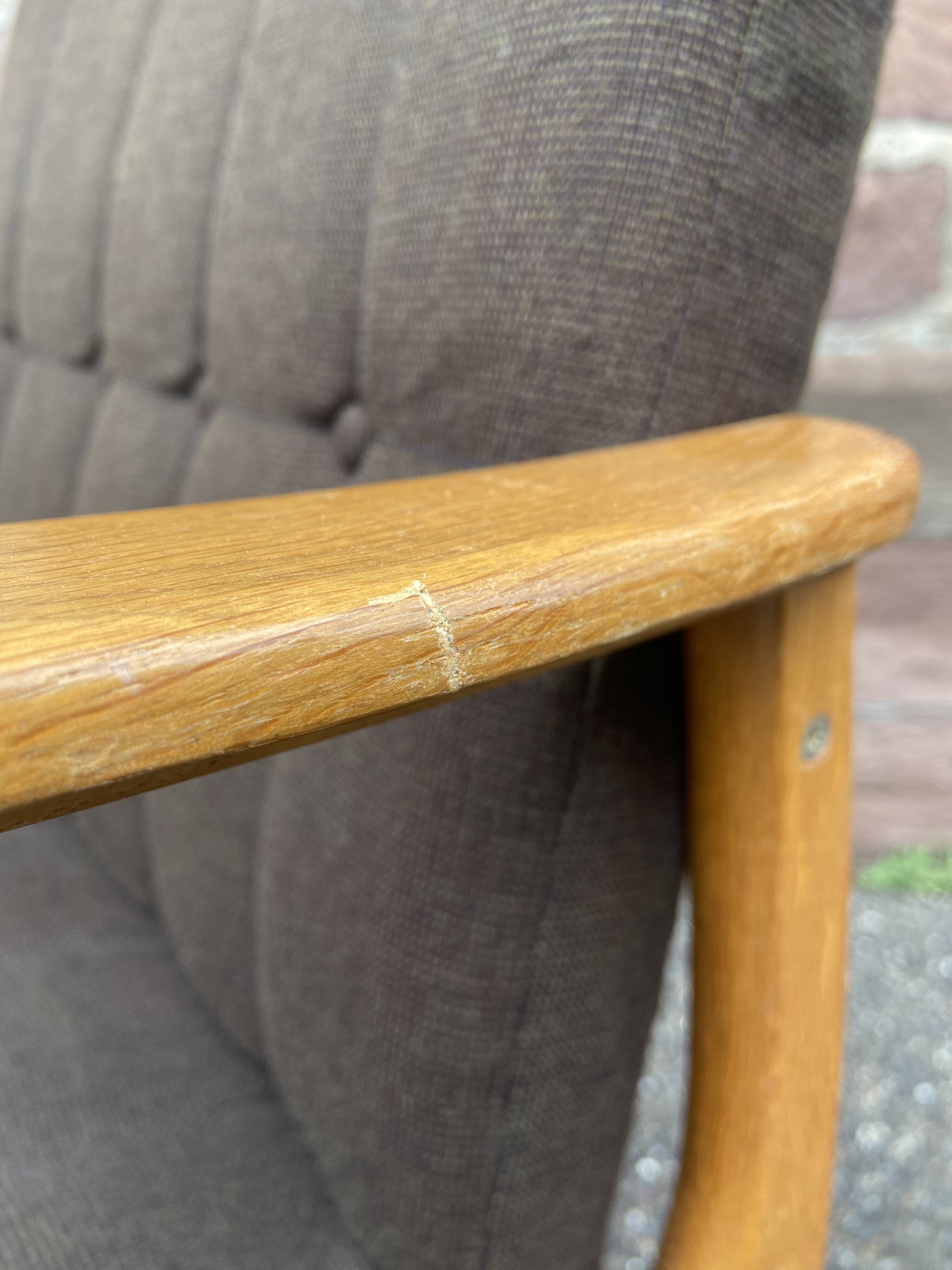 Pair of armchairs scandinavian lounge chairs 60s fröscher kg