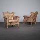 Pair of Baroque armchairs by The People of the Labyrinths, Netherlands, 2000s