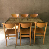 Industrial dining table