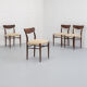 Set of 4 dining chairs by Lübke, 1960s