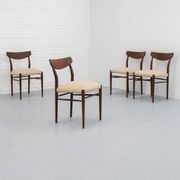 Set of 4 dining chairs by Lübke, 1960s