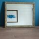Mirror Carved gilded stucco wood frame patinated dpmc 0923237