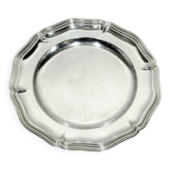 Christofle - Silver-plated metal rimmed plate