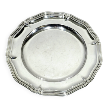 Christofle - Silver-plated metal rimmed plate