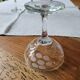 6 engraved champagne glasses