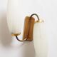 Double flute and brass wall light